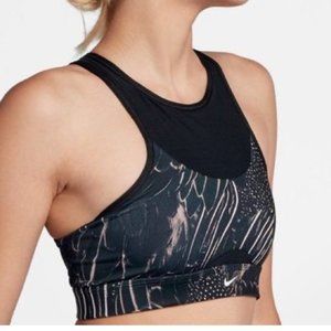 Nike Women's Racerback Feather Curve Dri-Fit Sports Bra Size Small